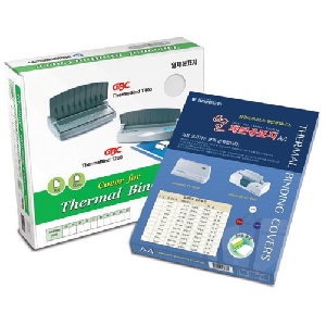 열제본표지(4mm)투명/백색-50장