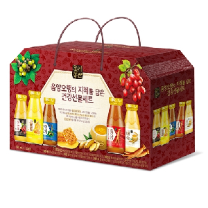 해태)음양오행건강선물세트 (꿀물,홍삼,배숙,헛개,산수유/각2병)