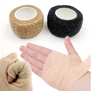 2.5cm 스포츠 자가 점착 탄력 테이핑 밴드 손가락 관절 테이프 