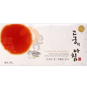 삼원)고궁의아침 가로봉투(GS01.백색/75g/금은한지/5매)