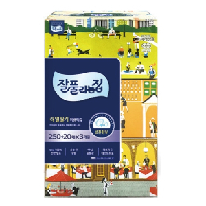 미래생활)잘풀리는집 리얼실키 미용티슈(250+20매×3입)