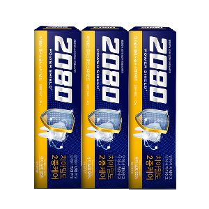 2080 파워쉴드 플러스 골드 스피아민트 치약 120gx3개입