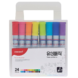 모나미)유성매직 24색세트