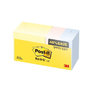 3M)포스트-잇 노트(653-9A 알뜰팩/51*38mm)