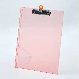문화)스탠딩 스프링 클립보드 A4(F913N-75/적색/낱개)