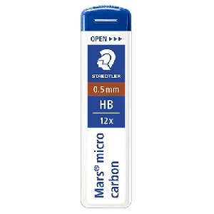 스테들러)마스 샤프심 250 12본(0.5mm/250 05-HB)