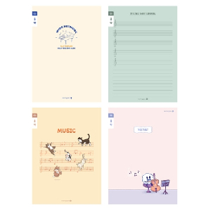 모닝)초등 음악노트(칸) 1200