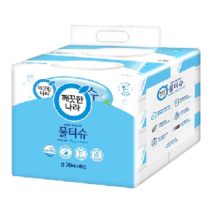 깨끗한나라)물티슈(캡형/70매×6입)