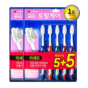 페리오 토탈케어 칫솔 10P 미세모