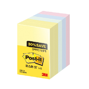 3M)포스트-잇 노트(656-5A 알뜰팩/51*76mm)
