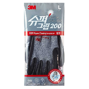 3M)슈퍼그립200 장갑(대)-팩(10개입)