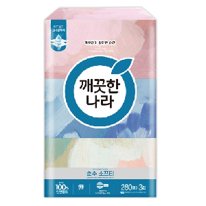 깨끗한나라)순수소프티 미용티슈(280매×3개입)