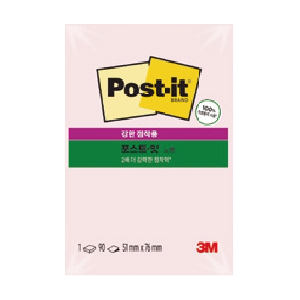3M)포스트-잇 강한점착용(656/핑크솔트/51*76mm)