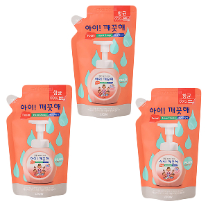 아이들과 함께쓰는 거품형 핸드워시 복숭아 200ml 3개
