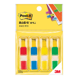 3M)포스트-잇 플래그 분류용(팝업/683M-4/일반4색)