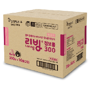 삼정펄프)리빙점보롤300m×16롤(박스)