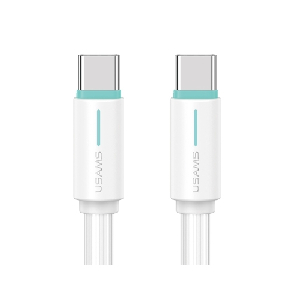 유삼스)60W C to C 바이컬러 고속 충전/데이터케이블 1m 화이트