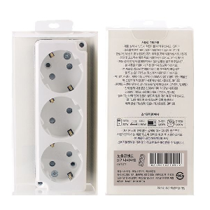 대성 노출콘센트 3구(PP case) 20입 나사타입