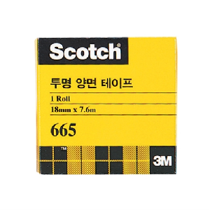 3M)투명양면테이프 리필(665/237리필/18*7.6m)