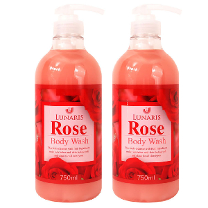 로즈 보습막형성 순한사용감 바디워시 750ml 장미 2개