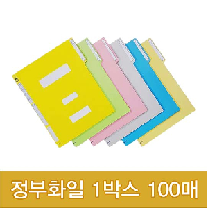 정부화일/종이(4가지 색상) 100매