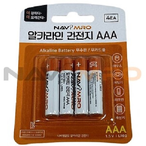 알카라인 AAA 건전지 (카드타입)_1PK(4EA)