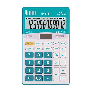누리안)계산기(NR-811B/블루/12자리)