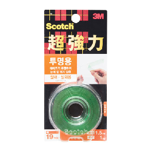 3M)양면테이프(KTD 19/초강력/투명/19mm*1.5m)