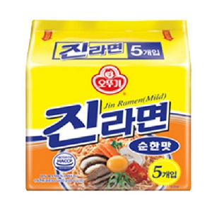 오뚜기)진라면 순한맛 봉지(120g,5개/팩)