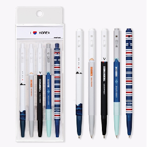 문화)캠퍼스 아이러브코리아볼펜(0.5mm/5본세트)