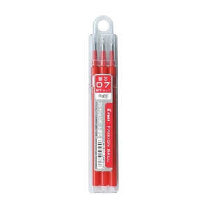빠이롯트)지워지는프릭션볼펜리필(0.7mm/LFBKRF30E/적색/3개입)