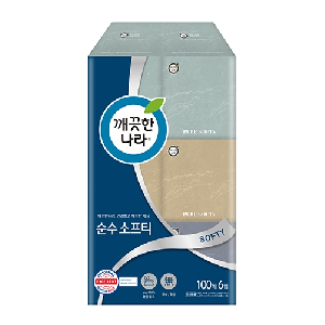 깨끗한나라)순수소프티미용티슈(100매X6입)