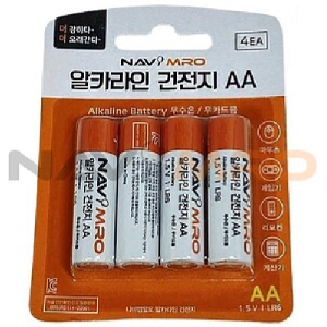 알카라인 AA 건전지 (카드타입)_1PK(4EA)
