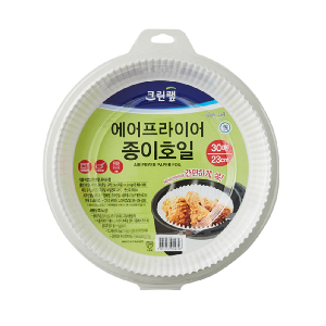 크린랩 에어프라이어 종이호일 23cm 30매