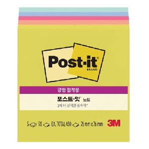 3M)포스트-잇 강한점착용 컬렉션팩(654-5SS/썸머조이)