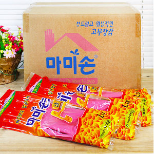 (BOX)마미손 고무장갑 골드 L 핑크 100켤레