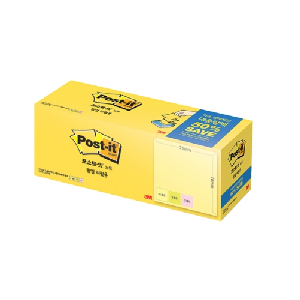 3M)포스트-잇 노트(KR330-20A 대용량팩/노랑,그린,러블리핑크)