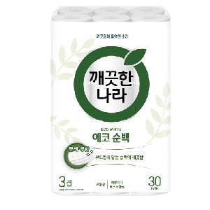 깨끗한나라)에코 순백화장지(30M×30롤)