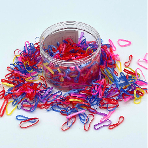 컬러 머리끈 헤어끈 고무줄세트 500pcs