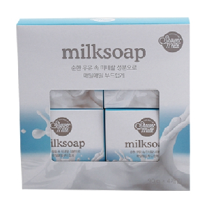 애경)샤워메이트 우유비누(90g×4입)