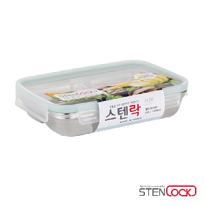 스텐락 퓨어 멀티직사각 2구찬합 500ml