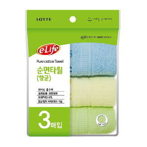 롯데항균순면타월3P _샤워타올