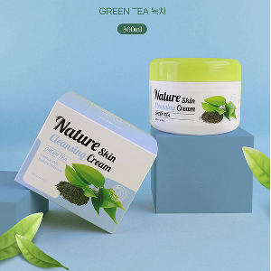 피부 부드럽게 메이크업 제거 녹차 클렌징크림 300ml